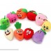 YOYOSTORE 10 x Cartoon Smiling Fruit Vegetable Finger Puppet Children Baby Plush Handmade Toy Soft B01CR4IRSS
